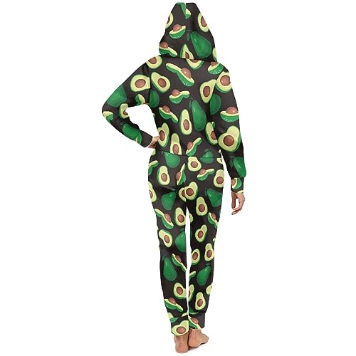 Adult Onesie Hooded One-Piece Pajama Zipper Jumpsuit for Men and Women I930