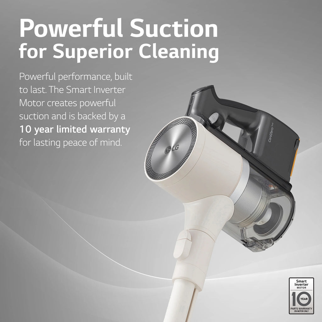 Cordless Stick Vacuum with Auto Empty, Sand Beige P10624
