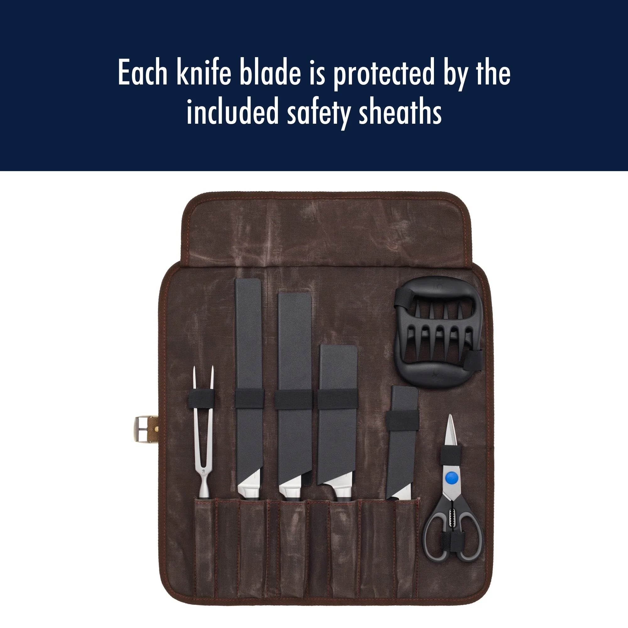 Stainless Steel Chef's Knife Set, 9 Piece D7640