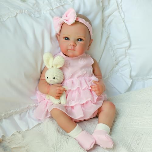 20 Inch Realistic Reborn Baby Doll Girl with Soft Vinyl Body K635222
