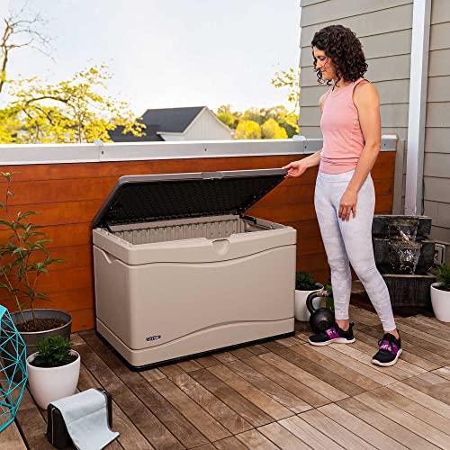 Extra Large Deck Box, 130 Gallon, Desert Sand/Brown V622519