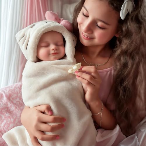 Silicone Reborn Baby Doll 17 Inch Realistic Newborn Vinyl Girl with Gift Box I275733