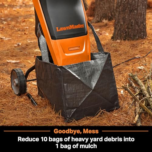 Electric Wood Chipper Shredder 15-Amp 1.5-Inch Cutting Diameter T76827