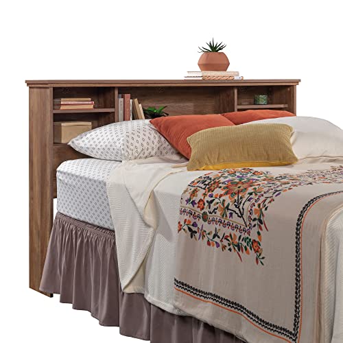 Full/Queen Bookcase Headboard, Grand Walnut Finish N5739
