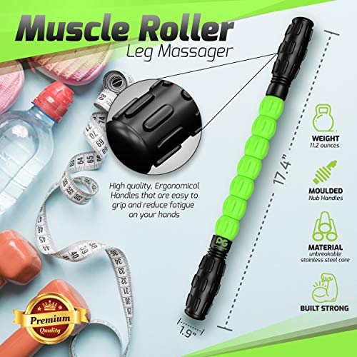 Muscle Roller Stick for Deep Tissue Massage, Self Massage Tool Q8057