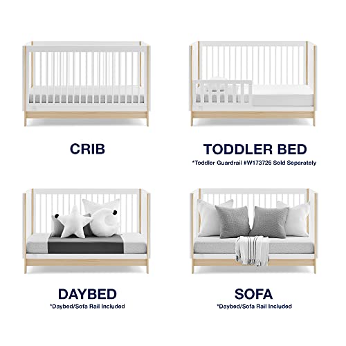 4-in-1 Convertible Crib, Bianca White/Natural A58351