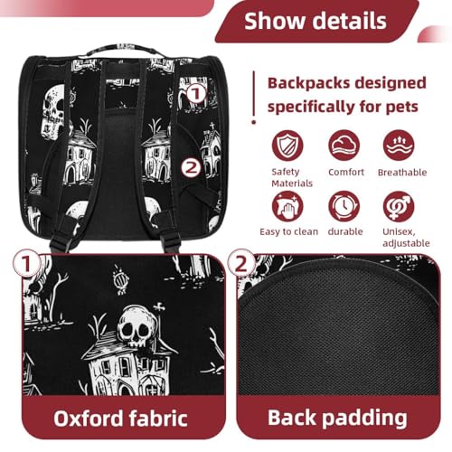 Halloween Cat Backpack Carrier, Breathable Bubble Pet Backpack R5452