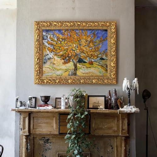 Solid Wood Ornate Canvas Frame for Oil Painting Wall Decor V3979