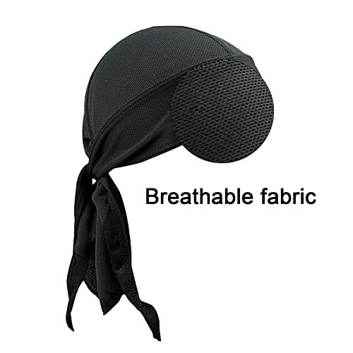 3Pcs Do Rag Skull Caps for Men Women, Sweat Wicking Cooling Helmet Liner P1851