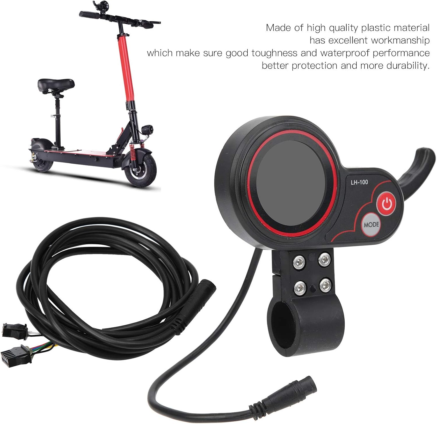Electric Scooter Thumb Throttle with LCD Display, 24V 36V Speedometer P413