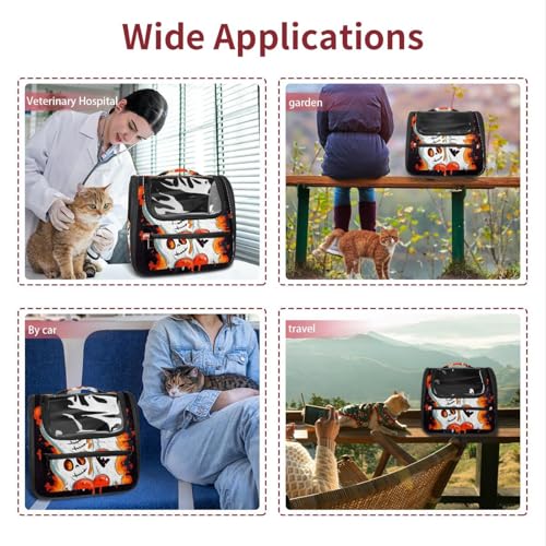 Halloween Pet Carrier Airline Approved for Small Medium Dogs Cats S688252
