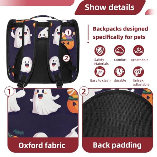 Halloween Pet Carrier Airline Approved for Small Medium Dogs Cats S688252