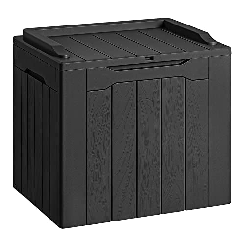 30 Gallon Waterproof Resin Deck Box for Outdoor Patio and Garden Storage Q30388