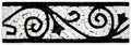 Italian White Bianco Carrera Flower Mosaic Border Tile Polished (Black)