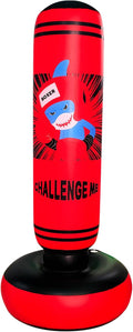 Heavy Punching Bag for Kids 47 Inches Boxing Dummy Inflatable Dinosaur Cool Fun Toys for Boys Sports Gifts Outdoor Activities Yard Games