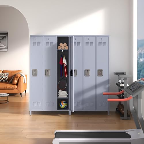 Steel Lockers for Employees, Lockable Storage Cabinet with Assembly X270