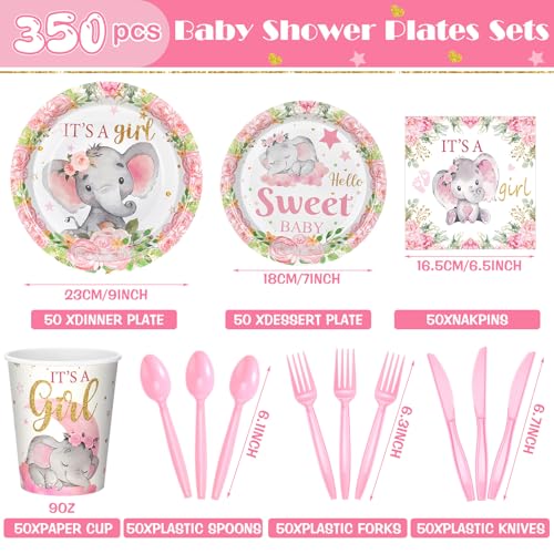 405 Pcs Baby Shower Tableware Set Blue Bear Plates Napkins Cups for 50 Guests U833
