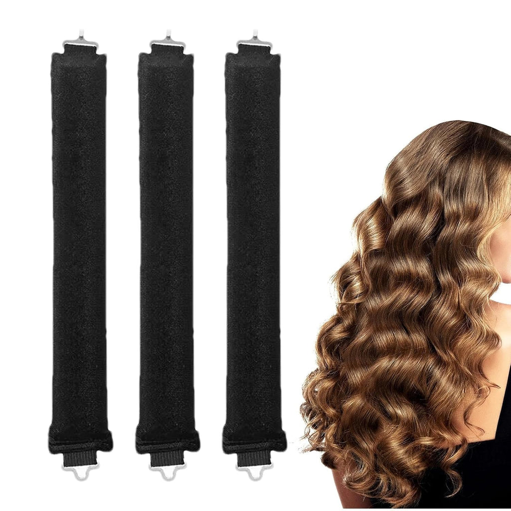 Velvet Heatless Curling Rods with Hook for Overnight Curls Q819834