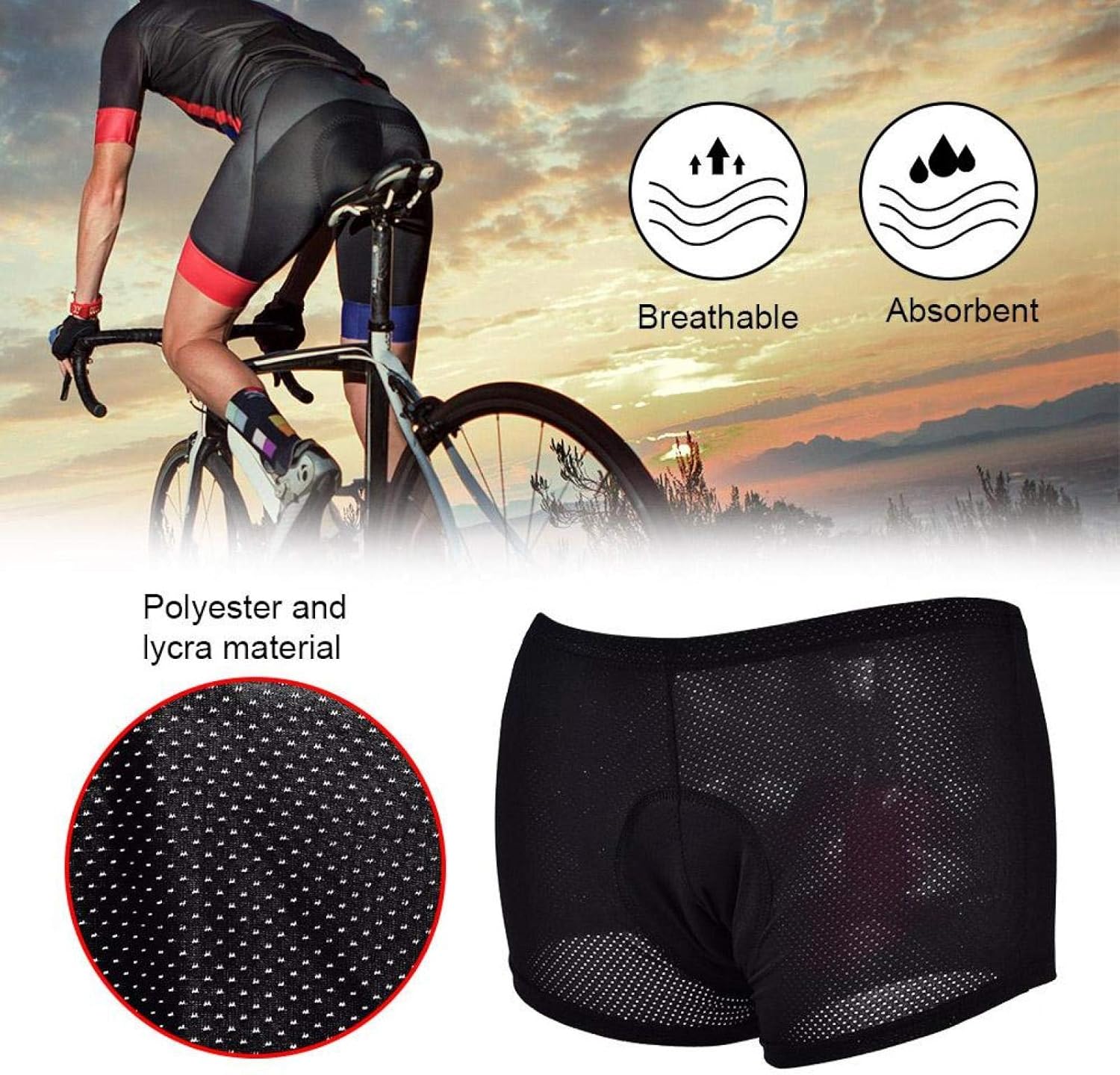 Men's 3D Padded Cycling Shorts E1224