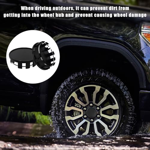 Wheel Center Caps 4 Pack, Snap-in Plastic Hub Cap Covers, 54mm Outer Diameter V462409