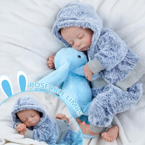 Lifelike Reborn Baby Doll Silicone Full Body Boys 17 Inch G466746