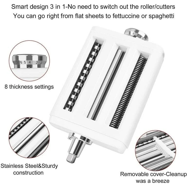 Pasta Maker Attachment for Stand Mixers, 3 in 1 Set O980273