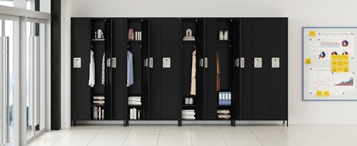 3-Door Blue Steel Storage Locker for Office, School, Gym C68898