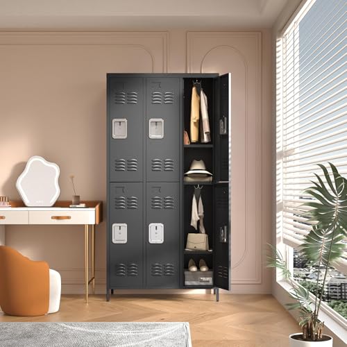 Steel Lockers for Employees, Lockable Storage Cabinet with Assembly X270