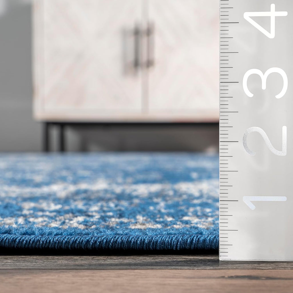 Vintage Persian Runner Rug, 2'8" x 8', Dark Blue M139