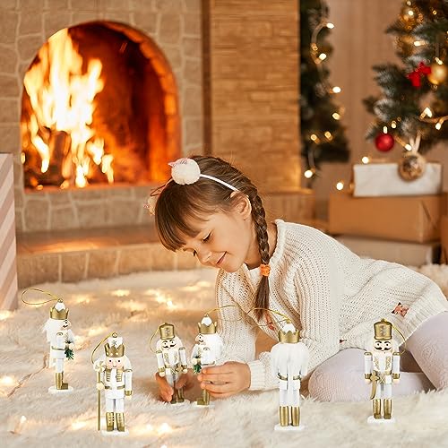 Christmas Nutcracker Ornaments Wooden Hanging Decorations 5 Inch H421