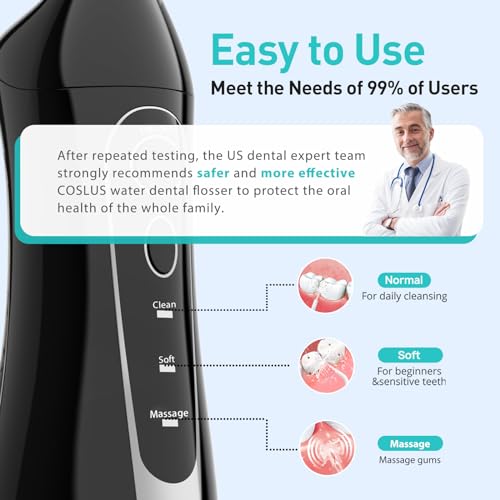 Portable Cordless Oral Irrigator 300ML Rechargeable Water Flosser C363894