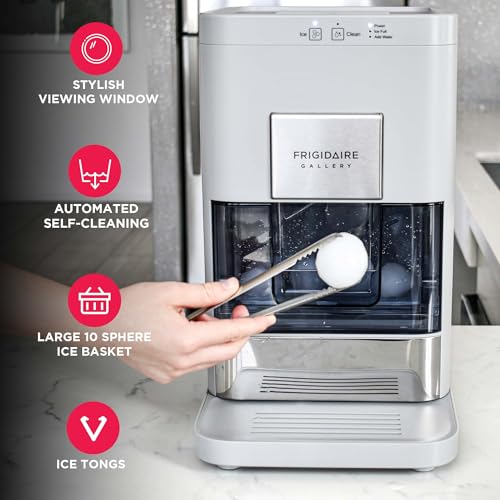Countertop Sphere Ice Maker with Transparent Window, 84 Spheres Per Day W5583