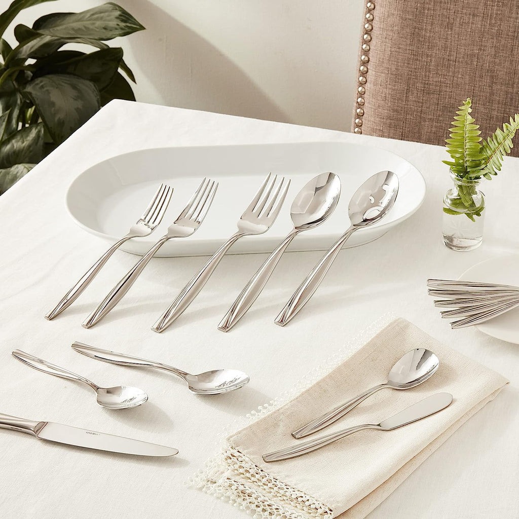 18/0 Stainless Steel Flatware Set, Service for 8 A5252