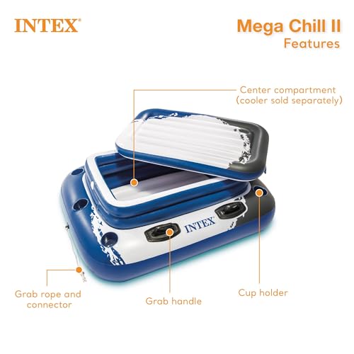Inflatable Beverage Cooler Float with Lid, 2 Pack U676375