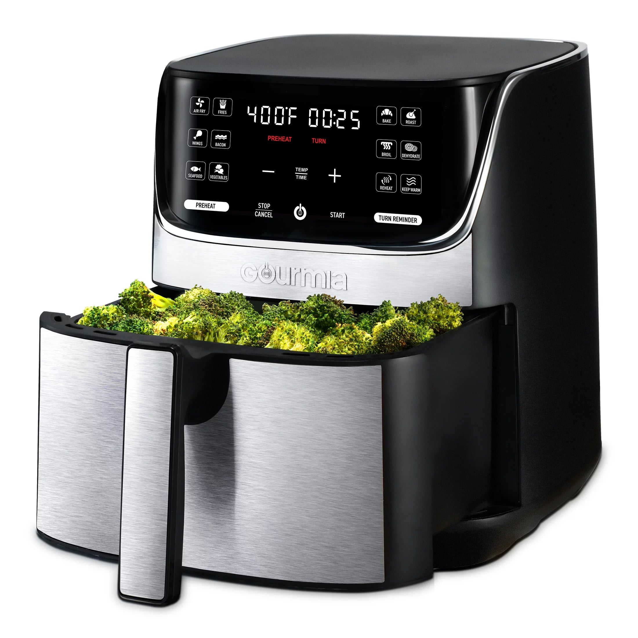 7 QT Digital Air Fryer with 12 One Touch Presets L424
