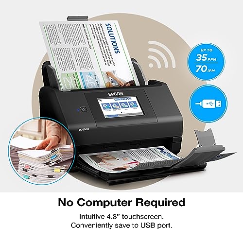 Wireless High-Speed Photo and Document Scanner H99557