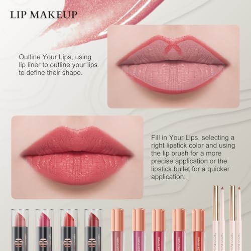 Professional Makeup Set for Teens and Girls with Train Case F23556
