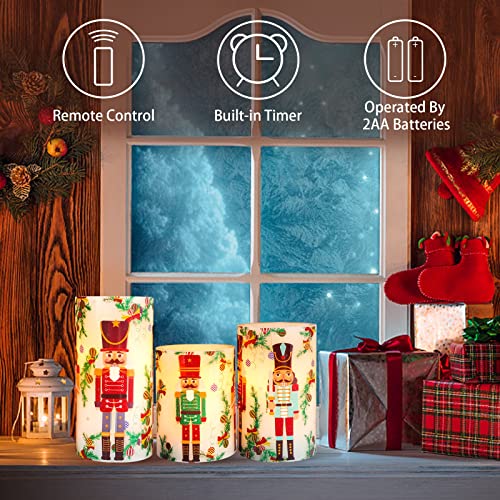 Flameless Christmas Candles with Remote and Timer V72359
