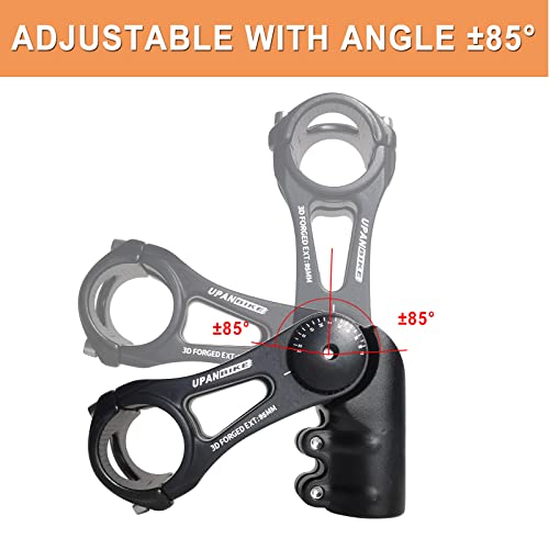 Bike Stem 130 Degree Adjustable 75mm 90mm 130mm for 31.8mm Handlebars V52473