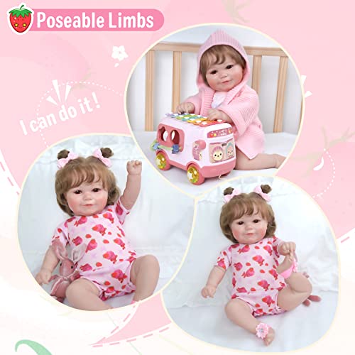Lifelike Reborn Baby Doll 20 Inch Realistic Newborn with Gift Box E35178