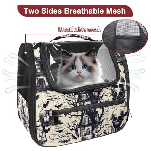 Halloween Cat Backpack Carrier, Breathable Bubble Pet Backpack R5452