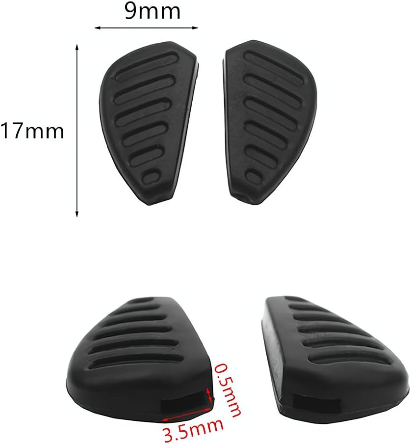 5 Pairs Plug-in Sunglass Nose Pads, Anti-Slip Soft Silicone Replacement Nose Piece for Eyeglasses A520641