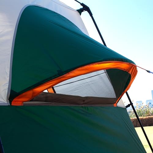 Extra Large Family Cabin Tent for Camping, 2 Rooms, 3 Doors, Waterproof E6603
