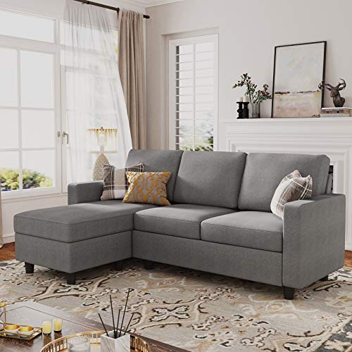 Convertible Sectional Sofa L Shaped Couch with Reversible Chaise U238492