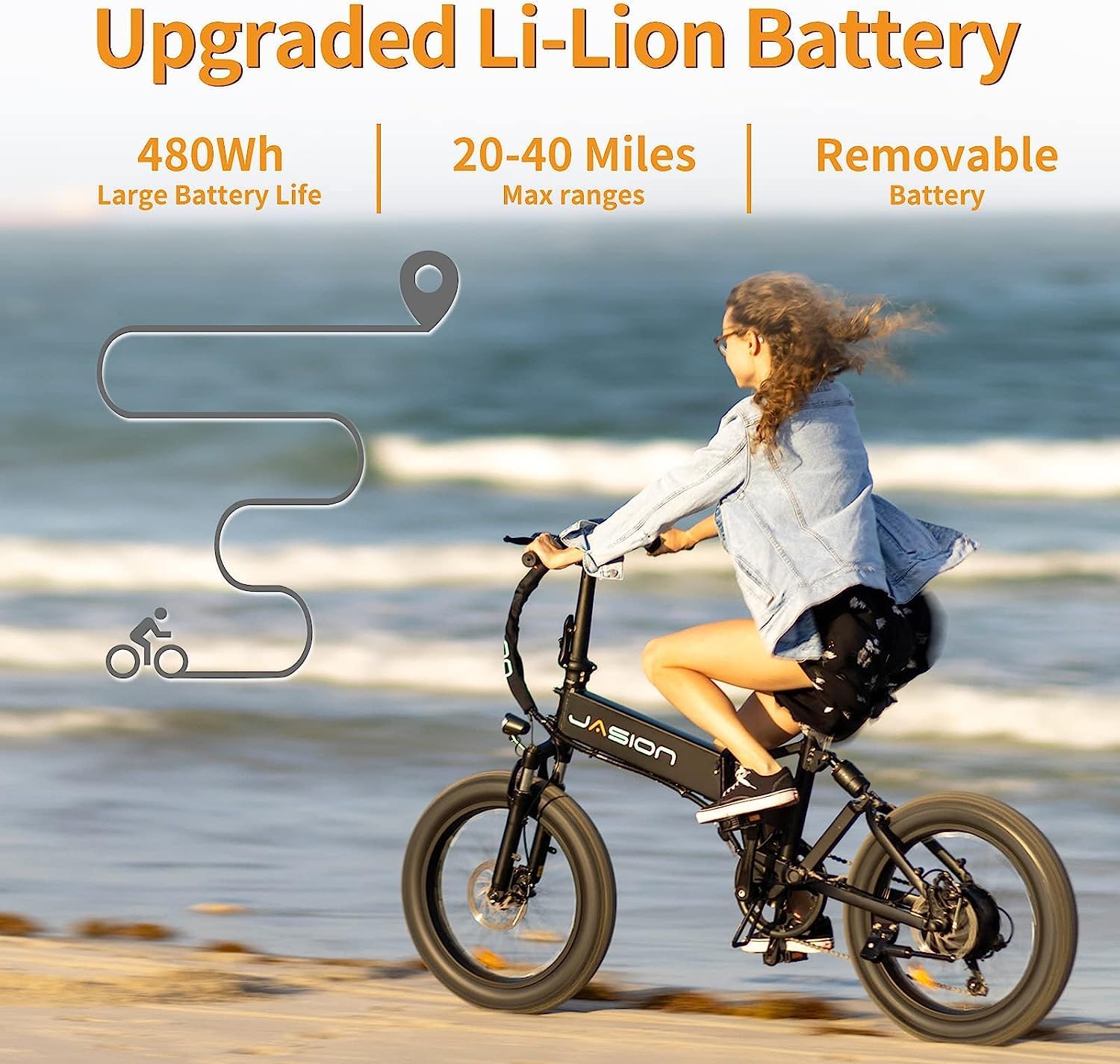 Electric Bike Battery 48V 10Ah Removable Rechargeable H5977