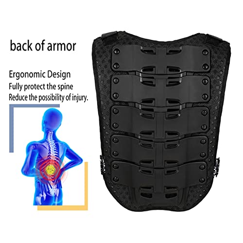 Motorcycle Chest Protector Armor Back Protector Anti-Drop Cycling Body Armor Off-Road Racing Skiing Riding Skating Protective Gear B989