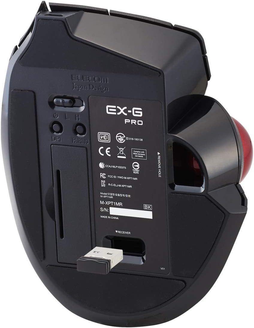 Wired Trackball Mouse with Thumb Control, 8-Button Ergonomic Design Q399