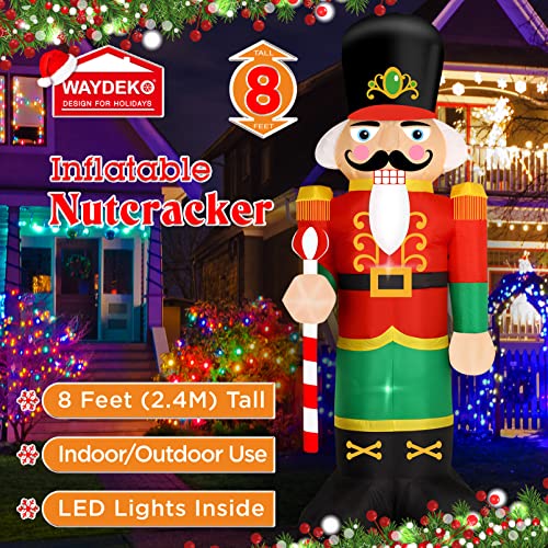 Christmas Inflatable Nutcracker Soldier Yard Decoration 8 Feet N96849