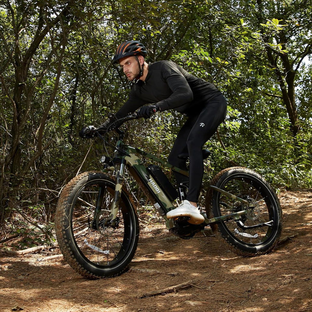 Mid-Drive Electric Bike for Adults, Full Suspension, 26" Fat Tire P39409