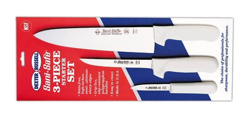 Dexter Russell 20393 Sani-Safe 3-Piece Knife Starter Set